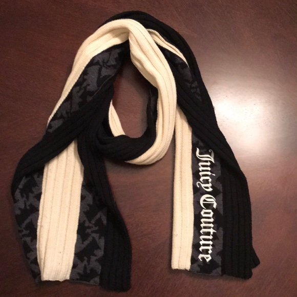 Juicy Couture Accessories - Juicy Couture Scottie Dogs/Black/Cream Scarf